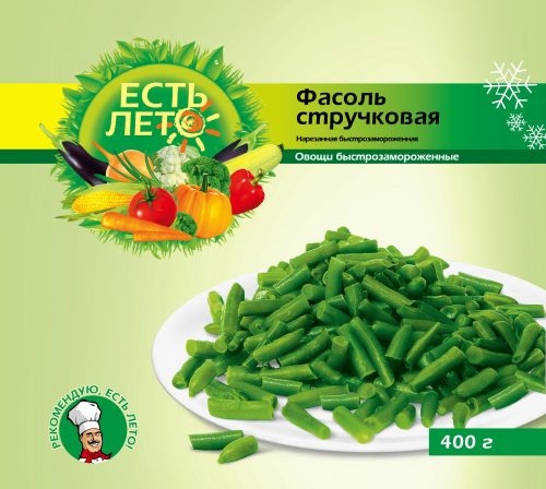 Фасоль зеленая спаржевая резаная 400г — Есть Лето